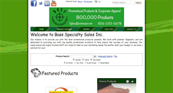 Desktop Screenshot of bassspecialtysalesinc.com