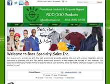 Tablet Screenshot of bassspecialtysalesinc.com